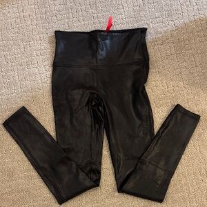 SPANX Faux Leather Leggings – Size Small